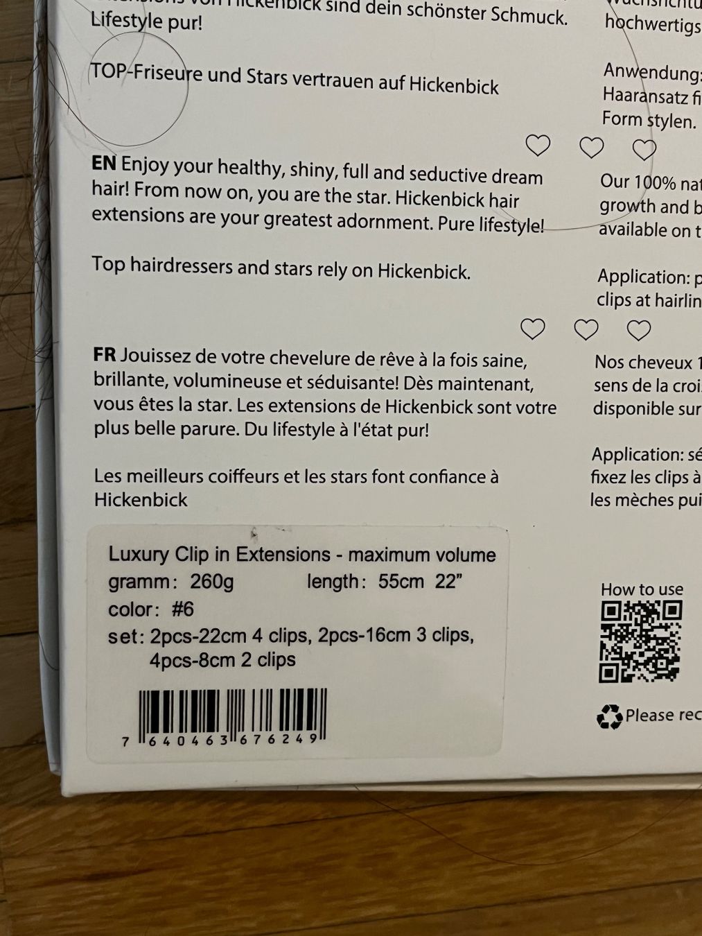 Parrucche: Hickenbick Extensions in schokobraun – Usato da Kloten venduto da ganiko90 1
