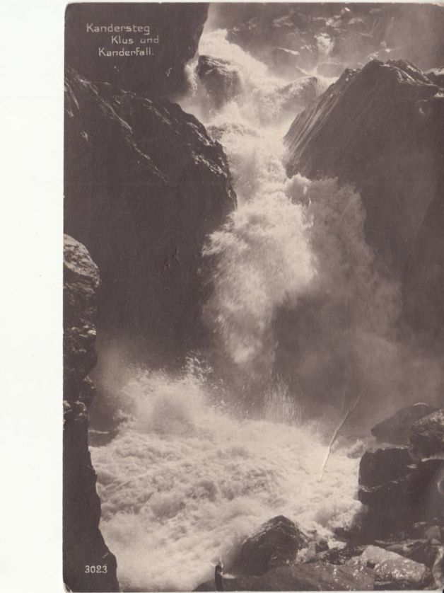 Cartoline postali: Kandersteg Klus Kanderfall ca. 1930 – Usato da Bürglen TG venduto da StampGraf
