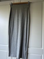 Grauer Langgrösse XS/34 Stretch Stoffrock elegant