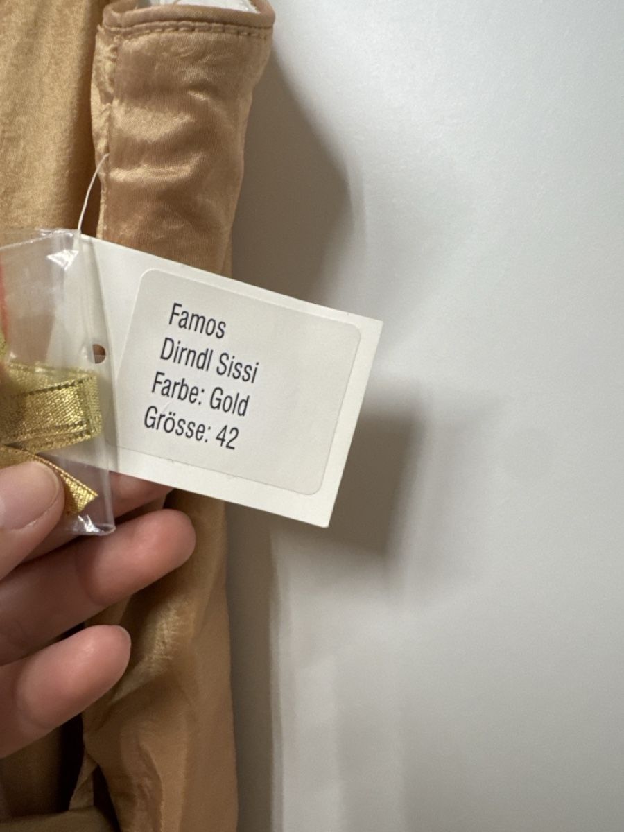 Vestiti: Goldenes Dirndl Sissi, Gr. 42 Neu – Nuovo e nell'imballaggio originale da Eichberg venduto da OanaB 7