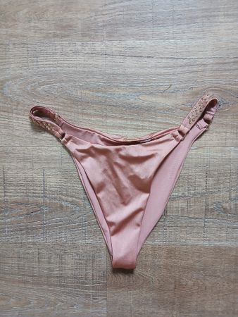 Bikiniunterteil rosa verziert Grösse S/M