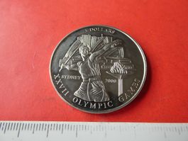 Liberia 2000, 5 Dollars Sondermünze Olympic Games unzirkulie