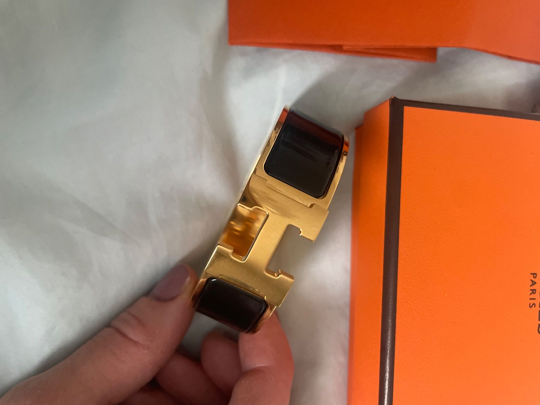 Hermès Bracciali & Braccialetti: Hermes Clic Clac H Bracelet – Nuovo e nell'imballaggio originale da Oberhasli venduto da Tina_So 3
