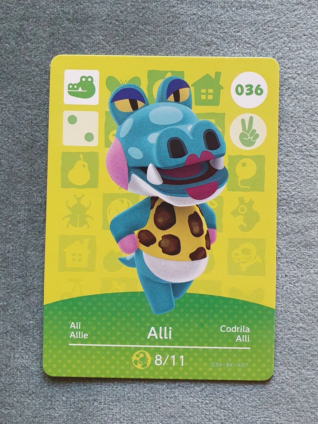 Cartes: Carte amiibo Série 1 - Alli #036 – Neuf (Voir description) à Cossonay-Ville par cba_69tt