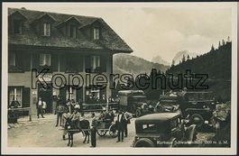 BE Schwarzenbühl - Postauto - Auto - Lastwagen - Kutsche