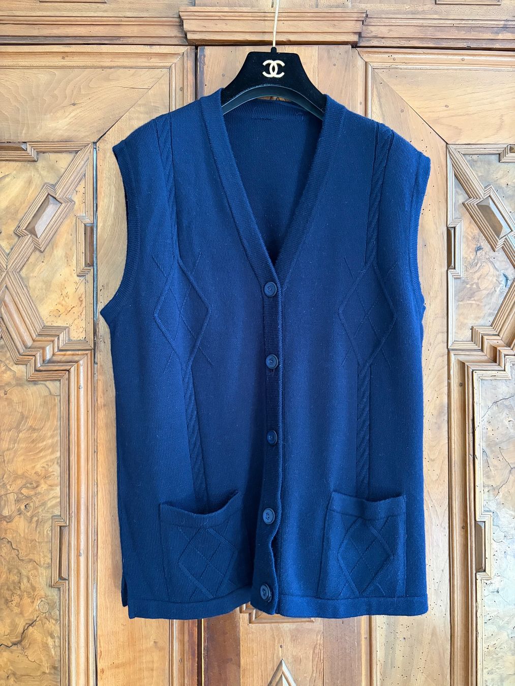 Gilet & Giacche: VINTAGE Weste  Größe L 50 % Schurwolle – Usato da Interlaken venduto da Bona55