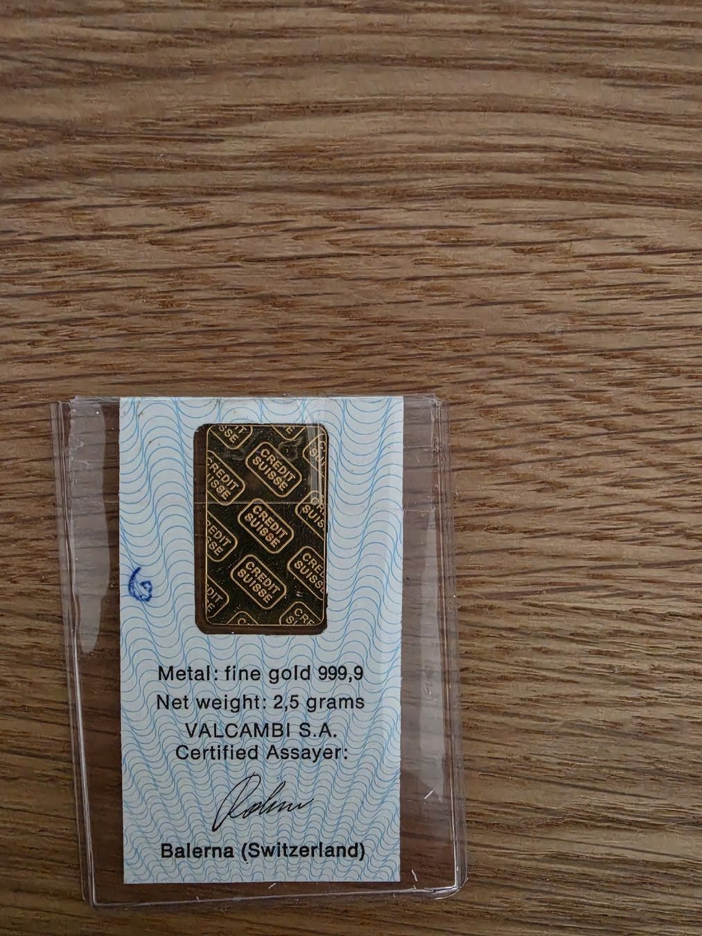 Métaux précieux: 2.5g Goldbarren – D'occasion à Sursee par YellowBlack 1