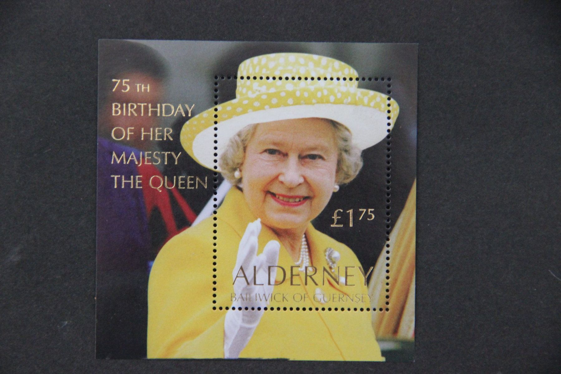 Alle Briefmarken: Alderney 2001: Elizabeth II - 75th Birthday** – Neu (gemäss Beschreibung) aus Jona von Southafrica07