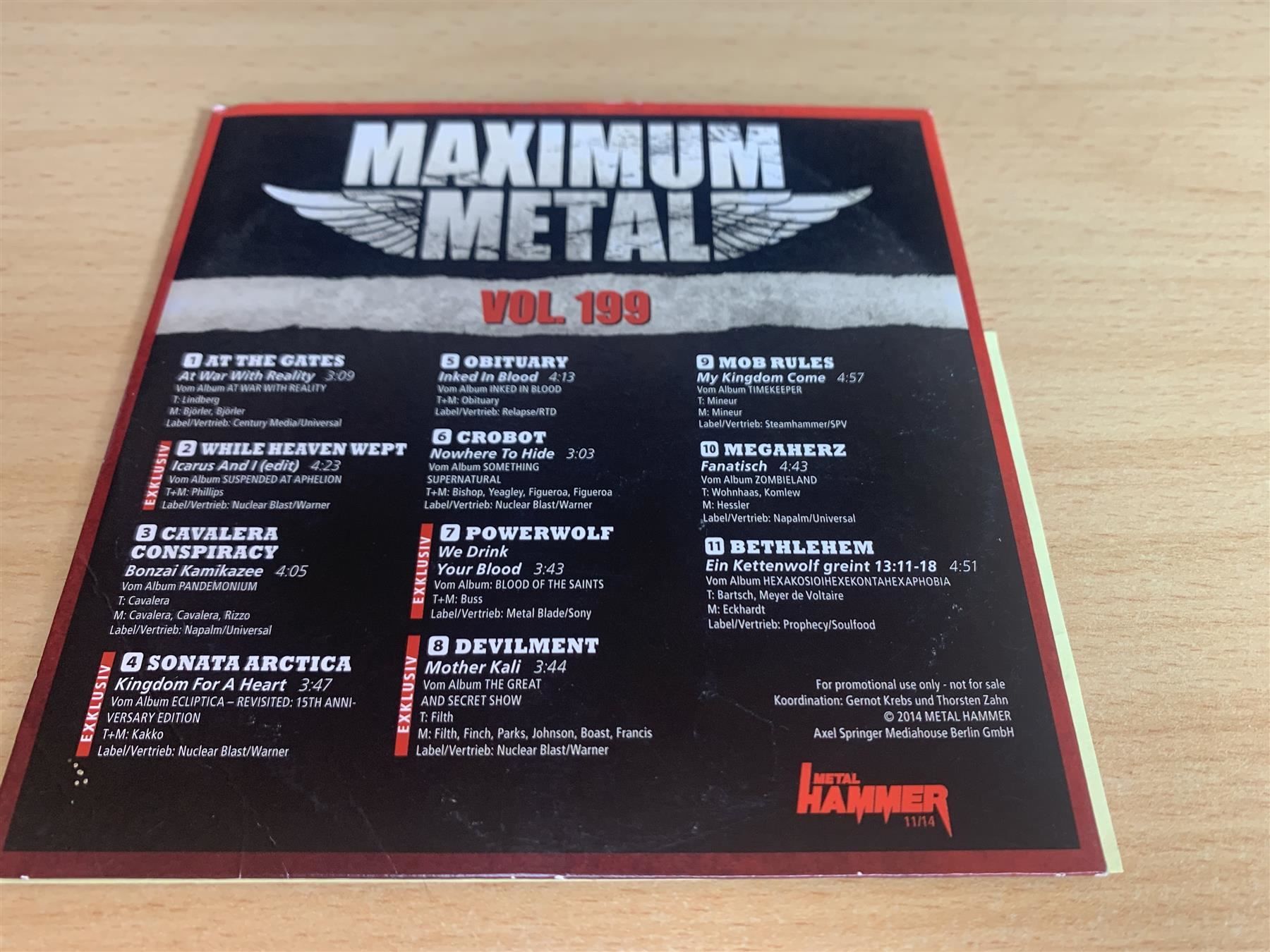 CD: Metal Hammer - Maximum Metal - 8 CD – Usato da Rikon im Tösstal venduto da Alpenmutz 3