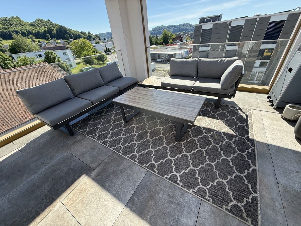 Divani: Lounge Outdoor Set komplett grau – Usato da Lenzburg venduto da Schakim 1