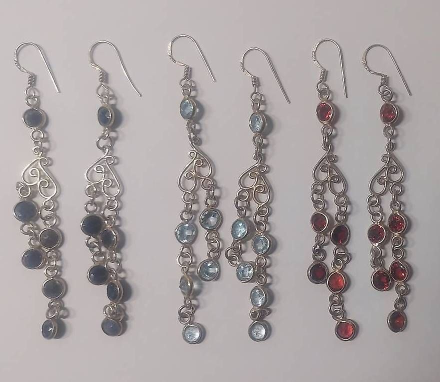 Ohrringe & -stecker: Orecchini lunghi in argento 925 con topazio – Gebraucht aus Tesserete von BreezyRose 2