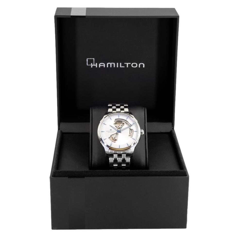 Hamilton Orologi: Hamilton Men's H32675150 OpenHearth Silver Dial Auto – Nuovo e nell'imballaggio originale da Schindellegi venduto da harveystore 6