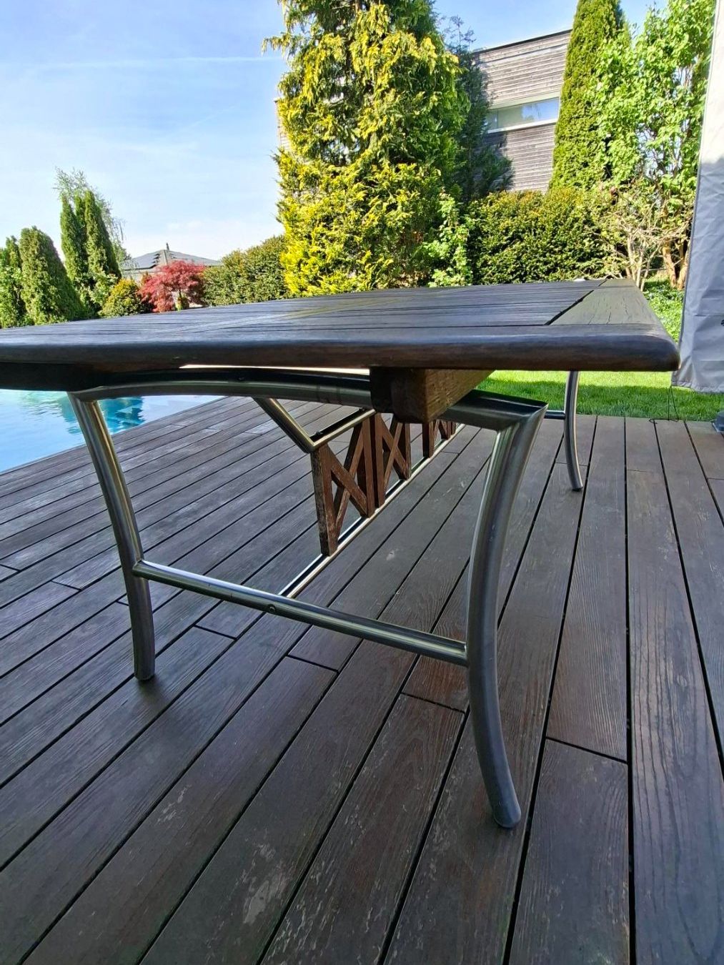 Tavoli: Gartentisch aus Holz – Usato da Lanzenneunforn venduto da outsidetg 1
