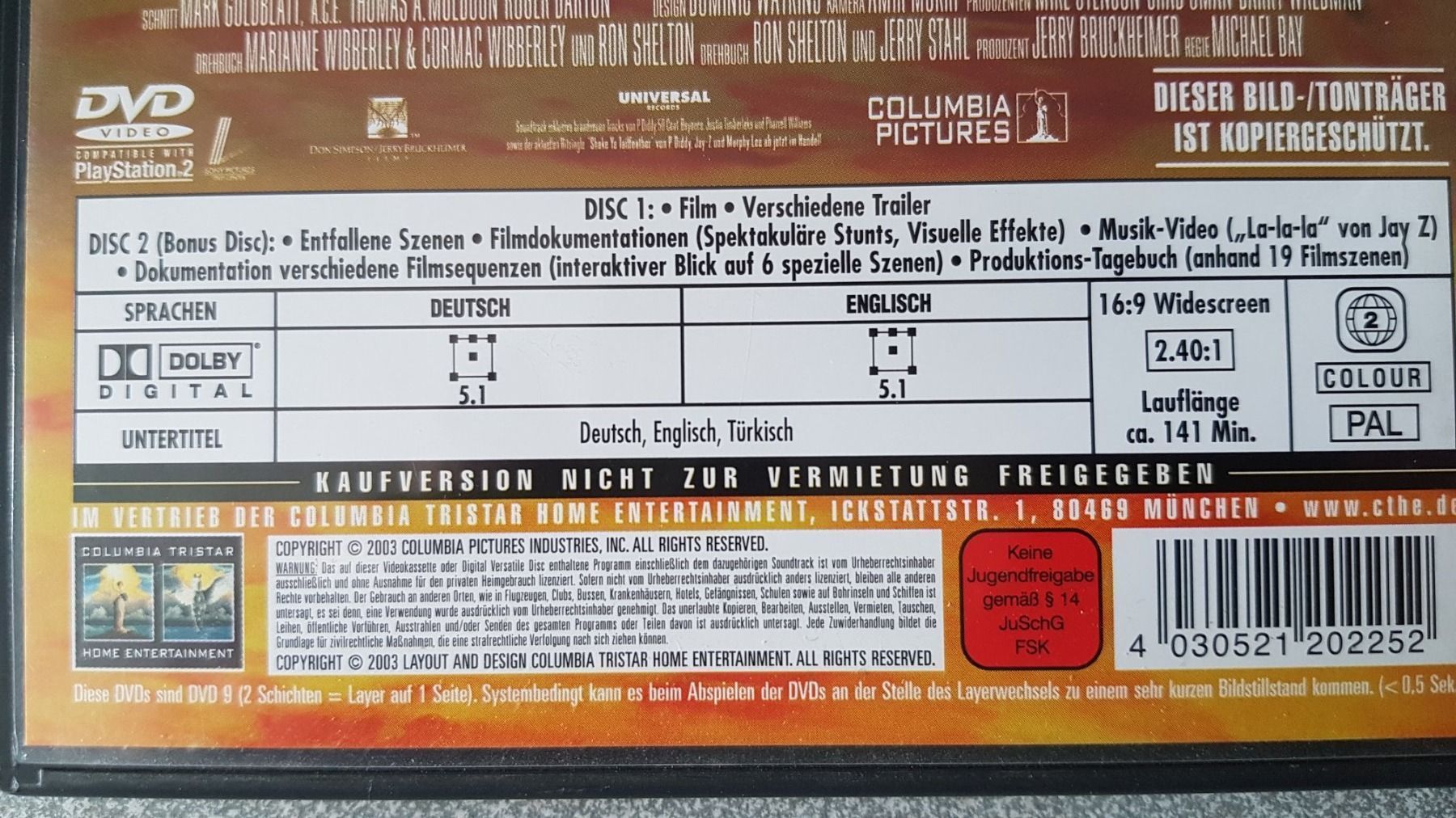 Alle DVDs: DVD Bad Boys 2 / Will Smith – Gebraucht aus Oetwil am See von fineli2 1