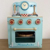 Le Toy Van Honeybake Kinderherd & Backofen (blau) + Pizza