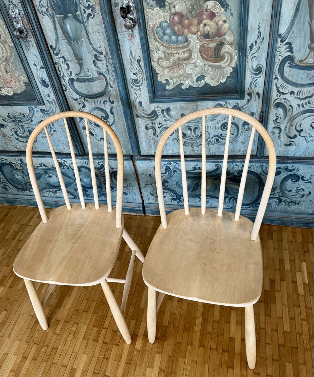 Sedie: 2 Midcentury Windsor Stühle aus Holz – Usato da Ottikon venduto da san_w99n 1