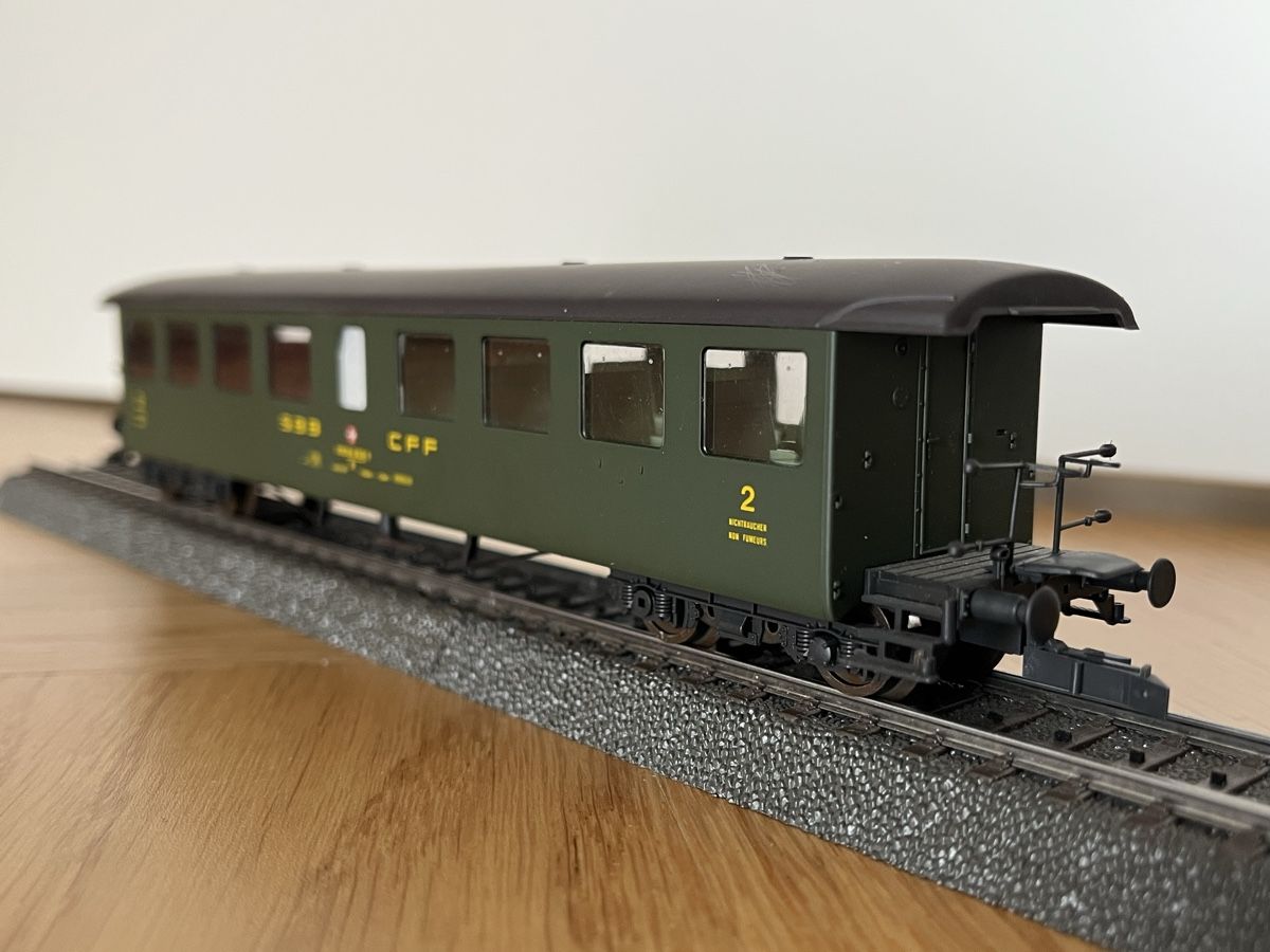 Roco Modellini di ferrovie: 3x SBB Seetalwagen Roco OVP – Usato da Basel venduto da Re620_11627 3