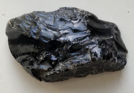 Obsidian Stein schwarz Naturstein