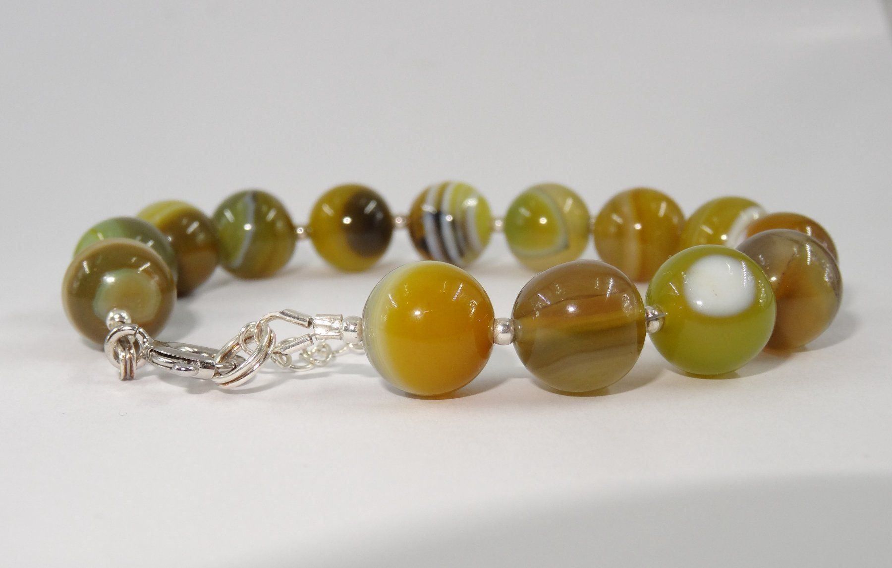 Bracciali & Braccialetti: Armband mit Achat und Silber Verschluss – Nuovo e nell'imballaggio originale da Matten b. Interlaken venduto da kero71 3