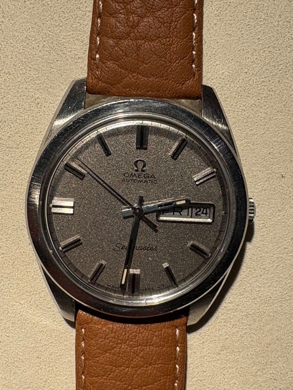 Omega Orologi: 166.032 1969 OMEGA Seamaster Sparkle Dial Day-Date – Usato da Luzern venduto da T.Mas 5