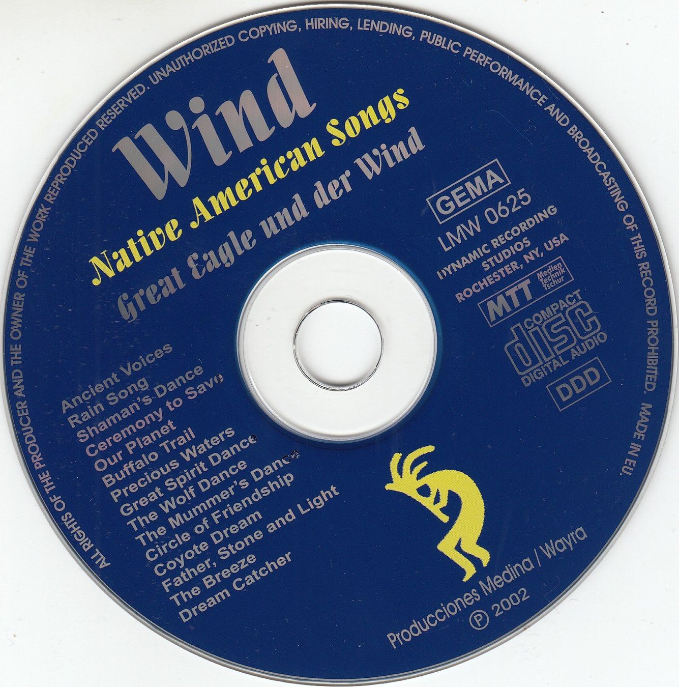 CD: Wind Great Eagle Native American Songs 14 Titel – Usato da Spreitenbach venduto da Turbo_1105 2