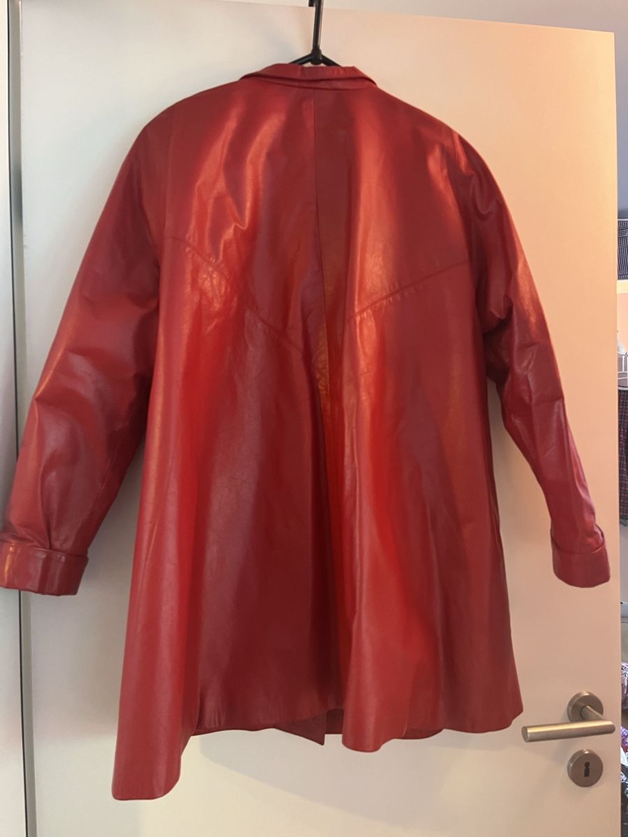 Cappotti: Rote Lederjacke vintage – Usato da Zürich venduto da Closetbesties 3