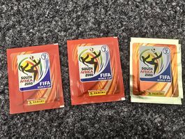 WM World Cup South Africa 2010 Panini Sticker Packs 3x Tüte