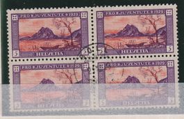 Z84a) 1929 Pro Juventute J49, 4.Block, Vollstempel
