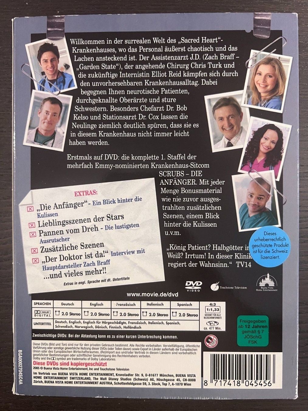 Tutti i DVDs: Scrubs - Die Anfänger Staffel 2 – Usato da Zürich venduto da FilmFreunde 1