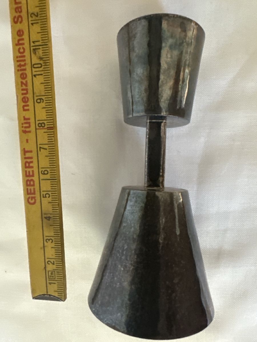 Portacandele: Kerzenständer Retro Metall evt. Versilbert ca 11,5cm – Usato da Zürich venduto da Chaeffeler 4