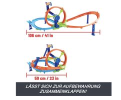 Hot Wheels Stunt Track Spielset mit Looping und Crash-Zone