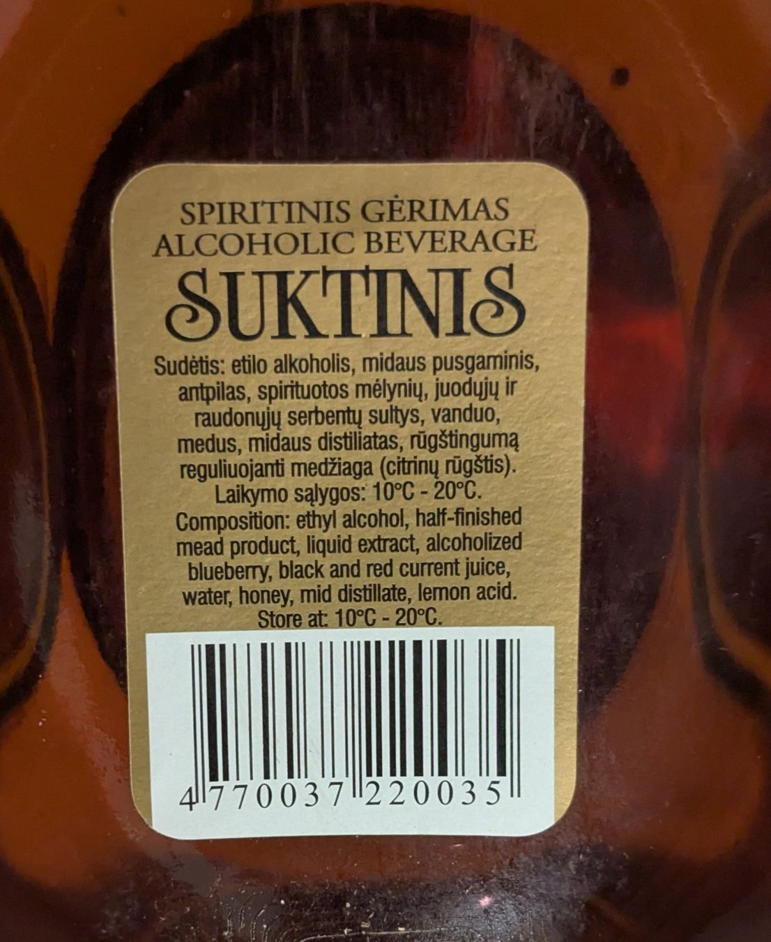 Spiritueux: Suktinis – Neuf (Voir description) à Giffers par agu25 1