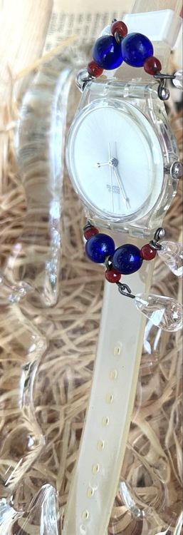 Swatch Montres: Swatch Damenuhr, Vintage, mit Holzbox, Sammlerstück! – D'occasion à Grenchen par chththl 2