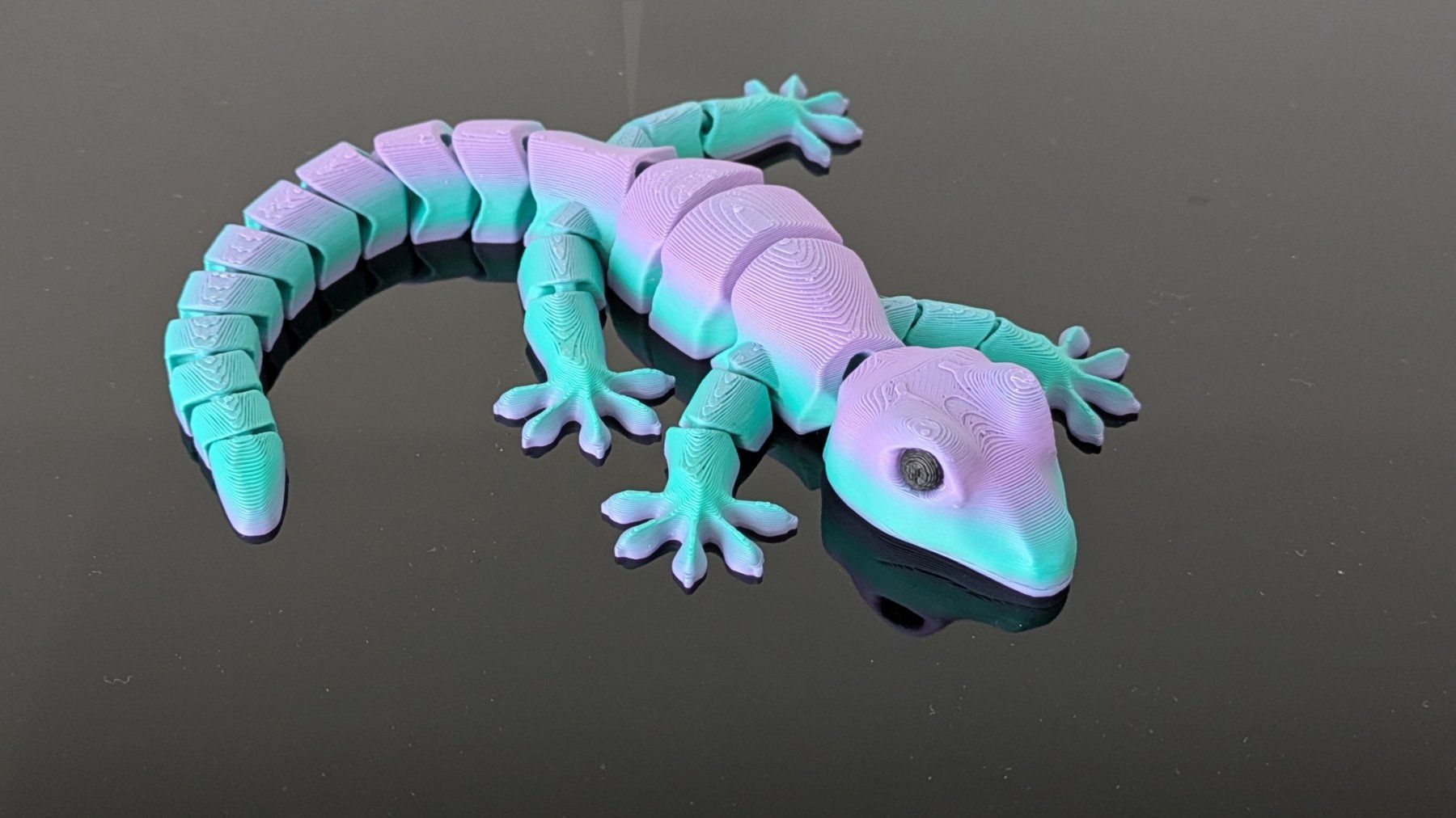 Figuren: Gelenkiger, beweglicher, süsser Gecko – Neu (gemäss Beschreibung) aus Staufen von Fleby84