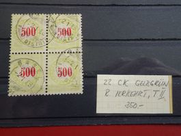 PORTOMARKEKE 500 Cts. , 2.I.88., BASEL, 22 CK GELBGRÜN, T II