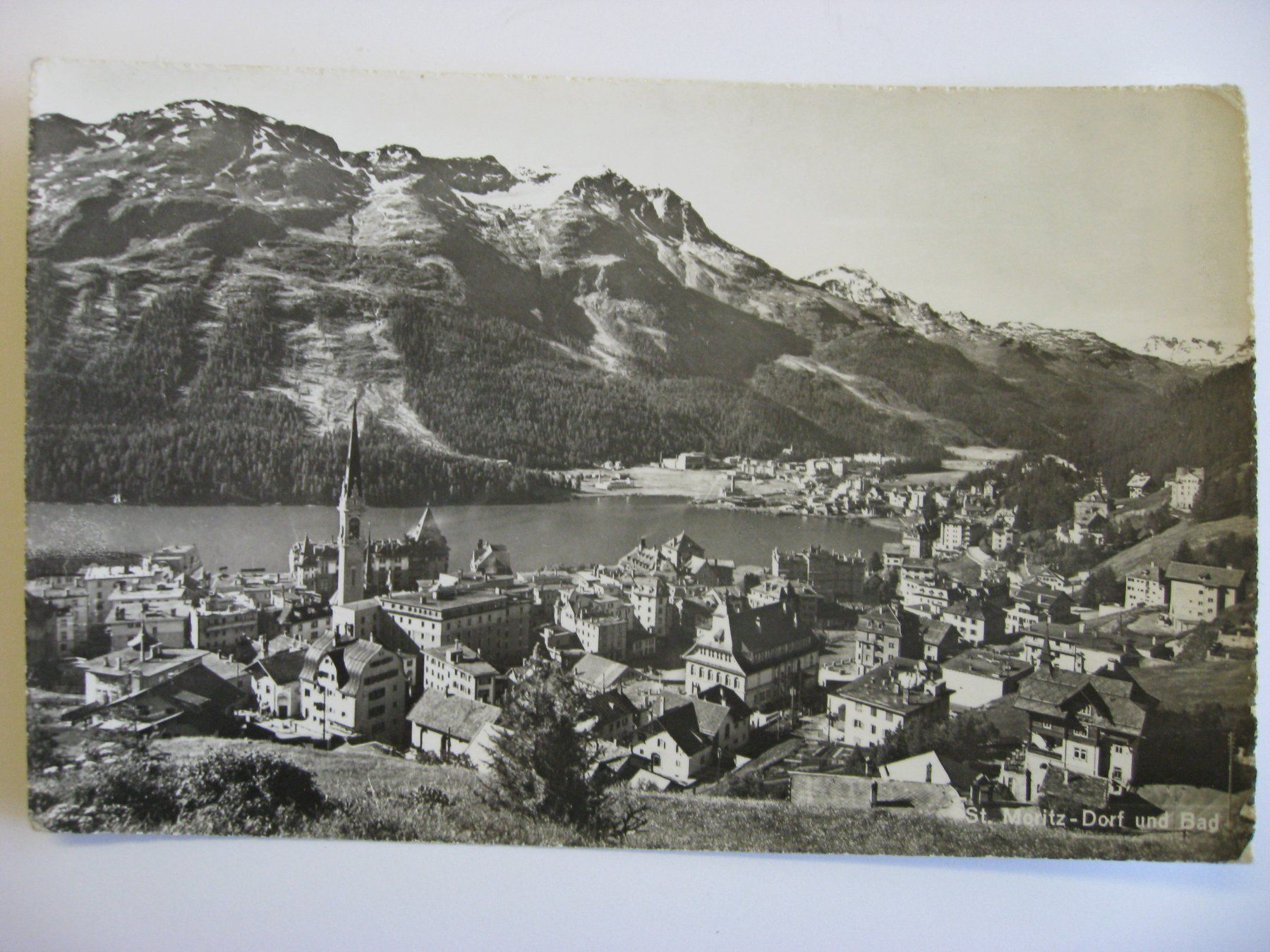 Cartoline postali: AK  St. Moritz - Dorf und Bad – Usato da Gundetswil venduto da Egro100