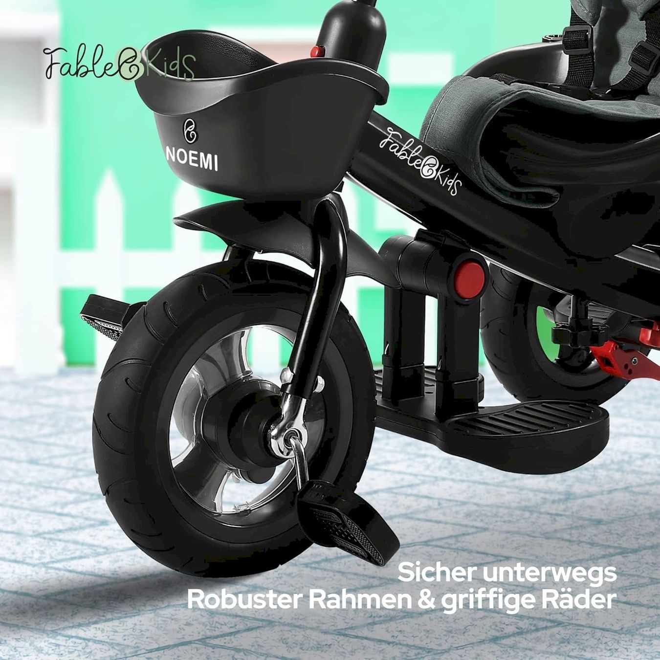 Biciclette senza pedali: FableKids Noemi Kinderdreirad 5in1 Grau – Nuovo e nell'imballaggio originale da Bottighofen venduto da zaap 3