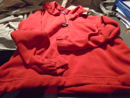 Pullover Grösse L, Campagnolo, rot/Reissverschluss