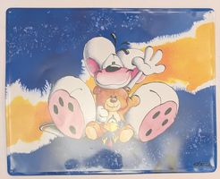 90er Jahre  Diddl Maus Blechschild / Magnettafel ca. 50x40cm