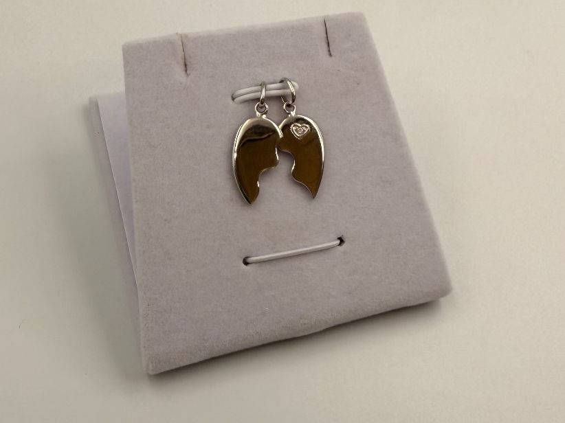 Ciondoli: Anhänger Freundschaft Herz Silber 925 – Nuovo e nell'imballaggio originale da Zug venduto da gold.schmuck 1