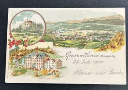 Gruss aus Teufen Litho 