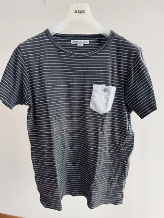 T-shirt Cerruti Coton S rayé poche boutonnée tendance été