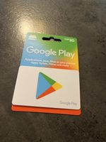 Google Play Karte CHF 30.- Neu & Unbenutzt 