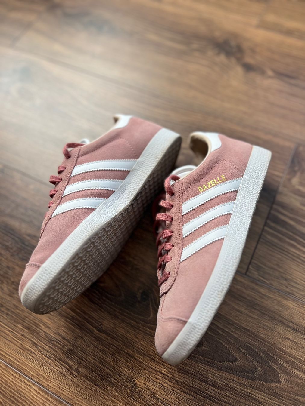 Adidas Herrenschuhe: ADIDAS Gazelle echtes Wildleder rosa – Gebraucht aus Bassersdorf von m.vontobel 1