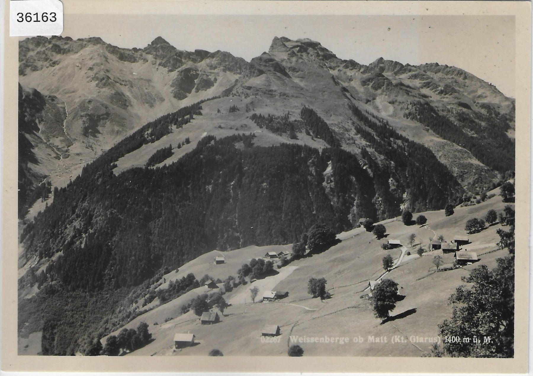 Cartoline postali: Weissenberge ob Matt Glarus – Usato da Ettingen venduto da Kartenplanet
