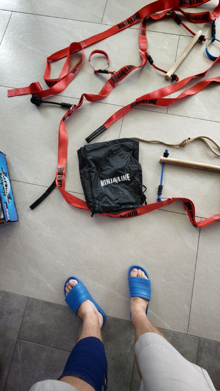 Slackline: Slackline  Ninja Warrior Kletterparcours – D'occasion à Brunnen par Knoblispeck 8
