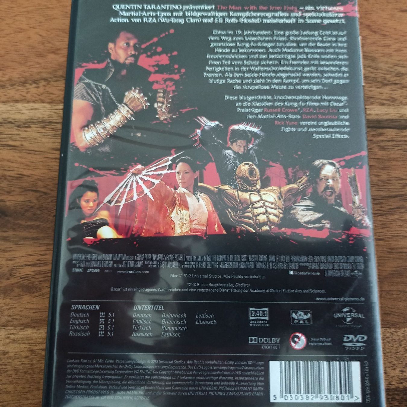 Tutti i DVDs: The Man with the Iron Fists – Usato da Dübendorf venduto da kb86_MOVIE 1