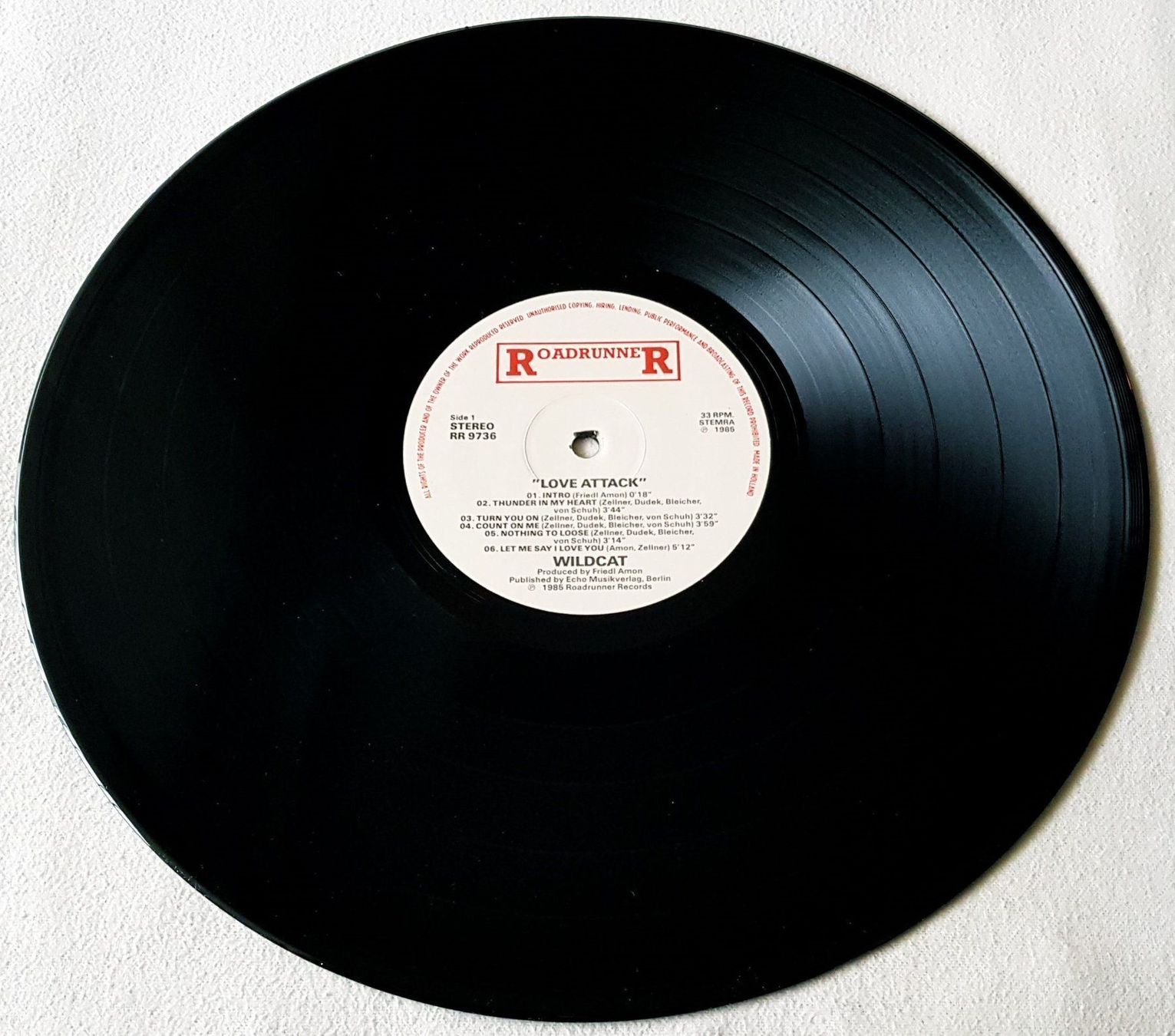 Dischi in vinile: Wildcat – Love Attack - LP - 1985 - First Press - Roadrunner – Usato da Uster venduto da Zardodel 2