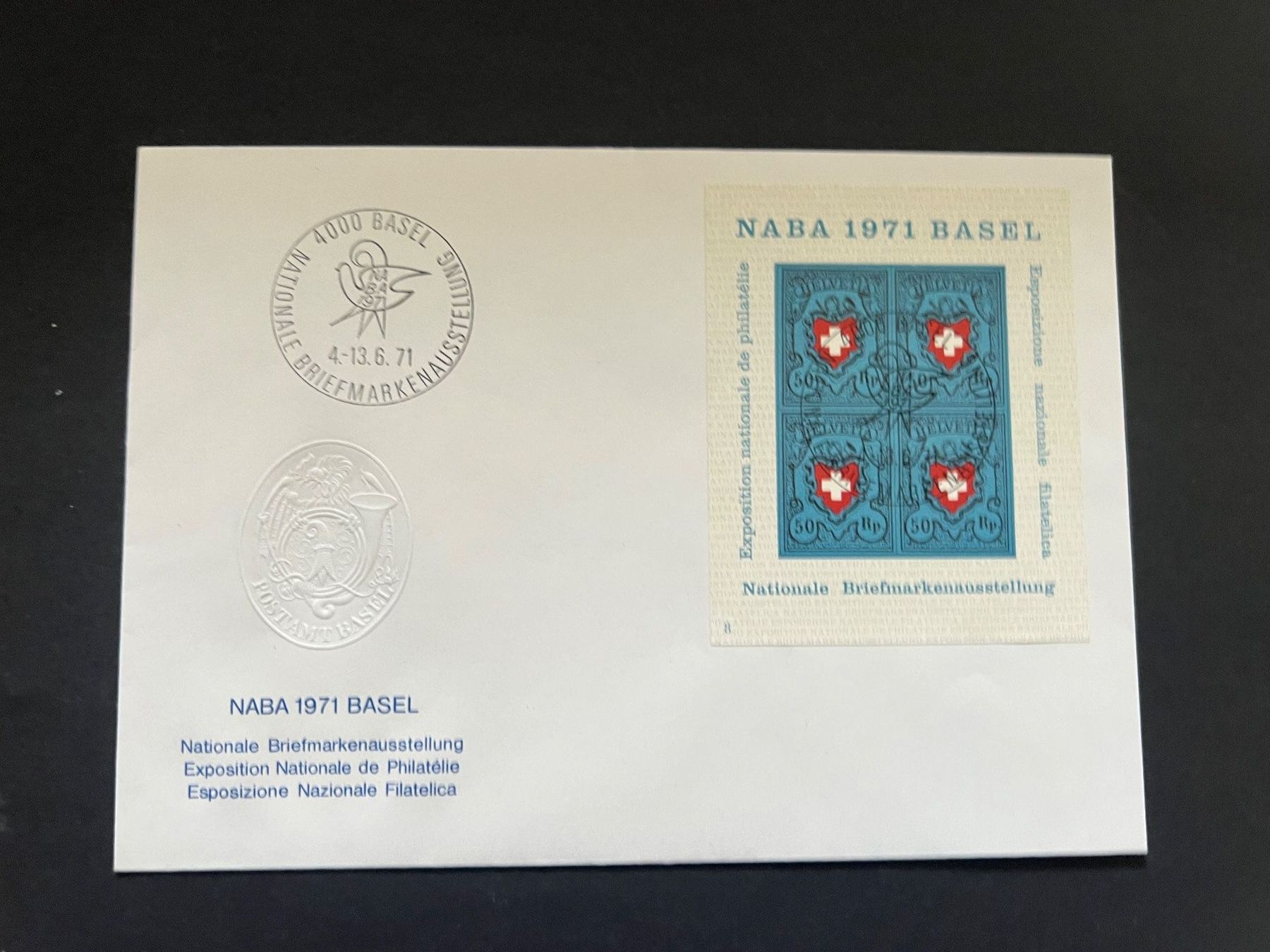 Tutti i francobolli: Naba 1971 FDC (R959) – Usato da Hinwil venduto da Sidi4
