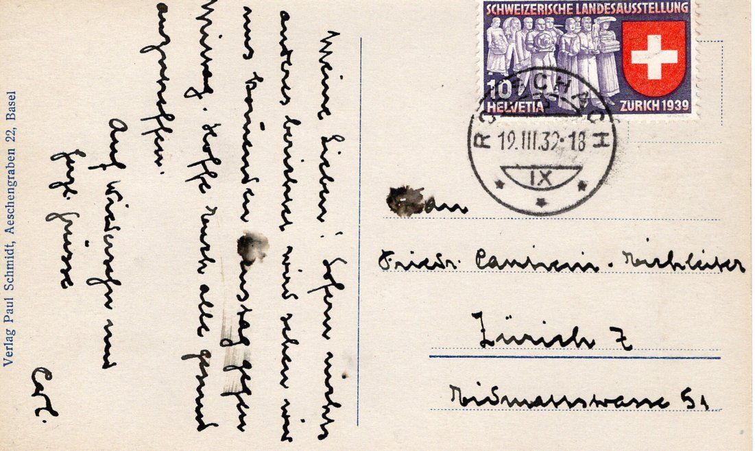 Cartoline postali: St. Gallen Kloster 1939. – Usato da St. Gallen venduto da Epu 1